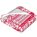 Ljojo Maneki Neko Fleece Blanket - Super Soft Lucky Cat Bed Throw