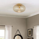 Ljojo Minimalist Iron Art Ceiling Light for Living Room, Bedroom, Kitchen.