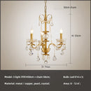 Ljojo Luxury Crystal Candle Chandelier Foyer Pendant Lights