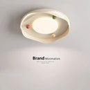 Ljojo Modern Children's Room Light Full Spectrum Eye Protection Milk Oil Wind Ceiling Light