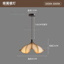 Ljojo Japanese Wabi Sabi Petal Resin LED Pendant Light for Living Room - Creative Chandelier