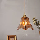Nordic Purple Glass LED Pendant Lights - Elegant Chandelier for Kitchen & Dining Room by Ljojo