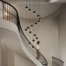 Ljojo Metal Globe Lens Chandelier for Home Décor Lighting