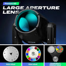Ljojo™ 10R Moving Head Light: 280W Beam & Pattern, 17 Gobos, 14 Colors, Rainbow Effect