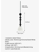 Ljojo LED Walnut Log Brown Pendant Light for Parlor, Bedroom, Cafe