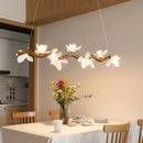 Ljojo LED Wood Chandelier: Elegant Ceiling Lamp for Home or Restaurant