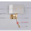 Wall Lamps Wabi-sabi Modern LED Chandeliers for Home Decoration Study Villa Hotel Bedside by Ljojo