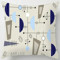 Colorful Blocks Geometric Abstract Pattern Cushion Cover by Ljojo