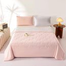 Ljojo Macaron Double Color Summer Quilt with Wavy Pattern
