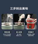 Ljojo 3-Layer Insulated Stainless Steel Student Bento Lunch Box