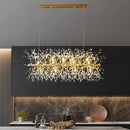 Nordic Crystal Dandelion Chandelier Pendant Light for Kitchen Dining Room by Ljojo