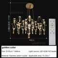 Nordic Modern Luxury Crystal Chandelier LED Light - Ljojo Decorative Firefly Light