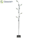 Industrial LED Floor Lamp with Sunset Shadow Rainbow Tree Branch Art by Ljojo for Home Decoration