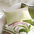 Ljojo Lily Jacquard Embroidery Pillow Cover for Sofa Living Room 45x45
