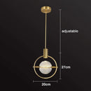 Crystal LED Small Chandelier Nordic Luxury Bedroom Hanging Lamp by Ljojo
