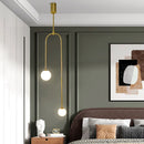 Ljojo Luxury Glass Ball LED Pendant Light for Living Room & Bedroom