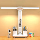Ljojo LED Desk Lamp: Dimmable 2 Heads, 180° Rotate, Foldable, Eye Protection