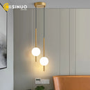 Ljojo Long Line Black/Gold Pendant Light for Bedroom and Living Room Wall Decor