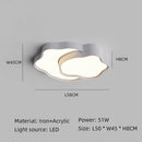 Ljojo LED Cloud Ceiling Light for Kids Bedroom Study Room Modern Home Decor