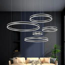 Modern Ring LED Chandelier Pendant Lamp Indoor Hanging Fixture for Home Decor by Ljojo