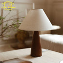 French Retro Solid Wood Table Lamp LED Minimalist Desk Lights Home Decor Ljojo