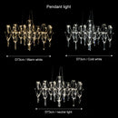 Modern Crystal Chandelier Pendant Light for Living Dining Bedroom by Ljojo