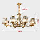 High Brightness LED Glass Chandelier - Modern Floral Pendant Light for Luxury Home Decor