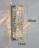 Ljojo Luxury Crystal Wall Lamp for Bedroom Living Room and Bedside