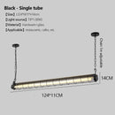 Ljojo Industrial Retro Glass Pendant Lighting for Office Bar Dining Room - LED Hanging Fixture