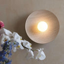 Ljojo Minimalist Japanese Wabi Sabi Wall Lamp for Bedroom Dining Room Living Room
