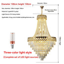 Ljojo Luxury Crystal Chandelier for Home Decor and Hotel Staircase