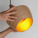 Hemp Rope Pendant Light Modern Nordic Aluminum Lampshade Hanging Lamp by Ljojo