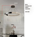 American Led Crystal Chandelier For Dining Room Lamp Dimmable Height Adjustable Black Lustre by Ljojo