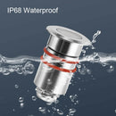 Ljojo Mini LED Stainless Steel Pool Underwater Light - Waterproof Deck Spotlight for Garden & Pathway