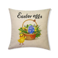 Easter Rabbit Eggs Design Linen Pillowcase - Ljojo Brings Spring Joy