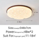 Ljojo Minimalist Bauhaus Wooden Round LED Ceiling Light Chandelier for Living Room