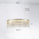 Ljojo Luxury Tassel Chandelier Pendant Lamp for Bedroom - Art Ceiling Hanging Light