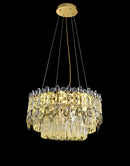 Ljojo Modern Luster Crystal Chandelier Pendant Light for Living Dining Room Home Decor