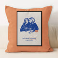 Ljojo Line Art Coffee Cushion Cover for Home & Car Decor