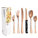 Ljojo 1010 Stainless Steel Tableware Set with Steak Knife and Dessert Spoon