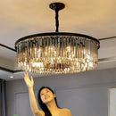 Ljojo Modern Luxury Crystal Black/golden Pendant Light Chandelier - Room Decor Bedroom Restaurant