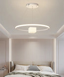 Ljojo LED Chandelier for Living Room Kitchen Indoor Lighting - Modern White Lustres Chandeliers