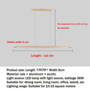 Ljojo LED Wooden Pendant Light for Kitchen Office Bar Dining Room