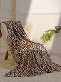 Cheetah Leopard Print Flannel Blanket by Ljojo - Soft Microfiber for Bed & Couch