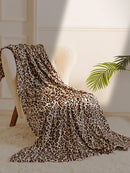 Cheetah Leopard Print Flannel Blanket by Ljojo - Soft Microfiber for Bed & Couch