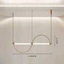 Ljojo Modern Designer Led Chandelier | Minimalist Pendant Lighting for Living Room & Dining Area