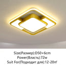 Ljojo LED Ceiling Light: Modern Minimalist Bedroom Chandelier for Living Room, Children's Room
