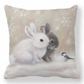 Ljojo Merry Christmas Pillowcase Cushion Cover for Festive Home Decor