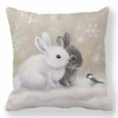 Ljojo Merry Christmas Pillowcase Cushion Cover for Festive Home Decor
