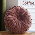 Ljojo 3D Pumpkin Round Pillow - Boho Floor Cushion for Home Decor